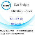 Shantou Port LCL Consolidamento a Suez